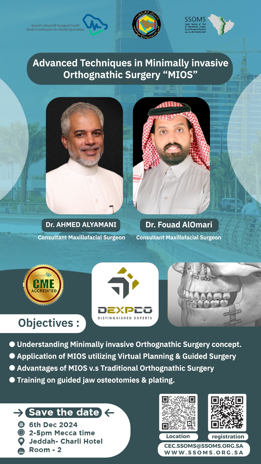 Advanced Techniques in Minimally Invasive Orthognathic Surgery “MIOS” –workshop